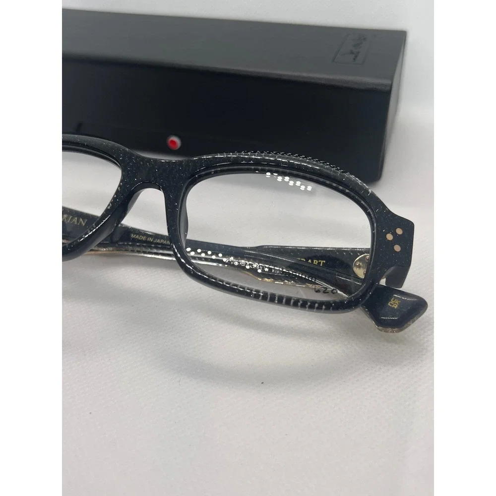 DANSHARI GHERART Black Acetate Titanium Eyeglasses‎ Frames Japan Designer